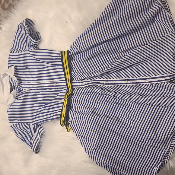 Beautiful Ralph Polo Girl Shirtdress W/Belt Size 14 - Picture 3 of 8